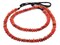 The Bead Chest Red Natural Saucer Seed Beads 8mm Wood 26 Inch Strand